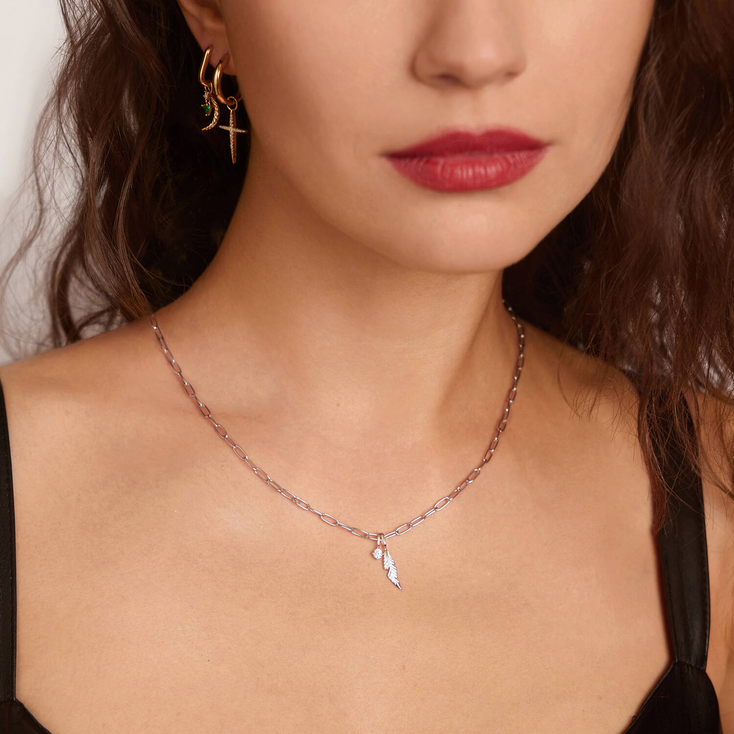  Pop Charms - Anhänger - Silber / Rhodiniert - Zirkonia - 1cm